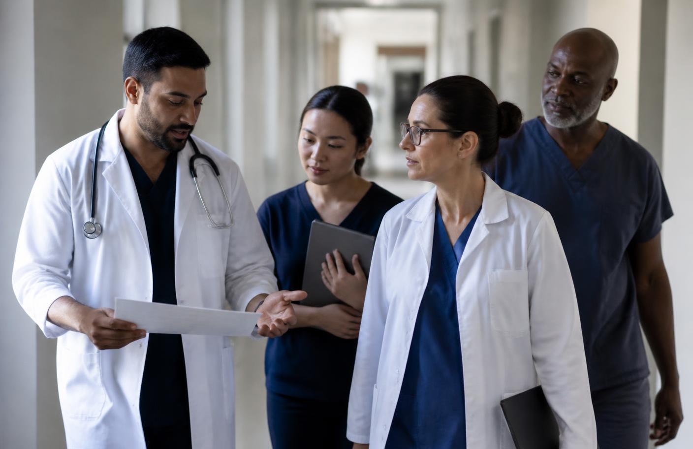 A diverse group of Medified healthcare professionals